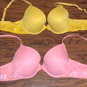 Vs pink bras 34C